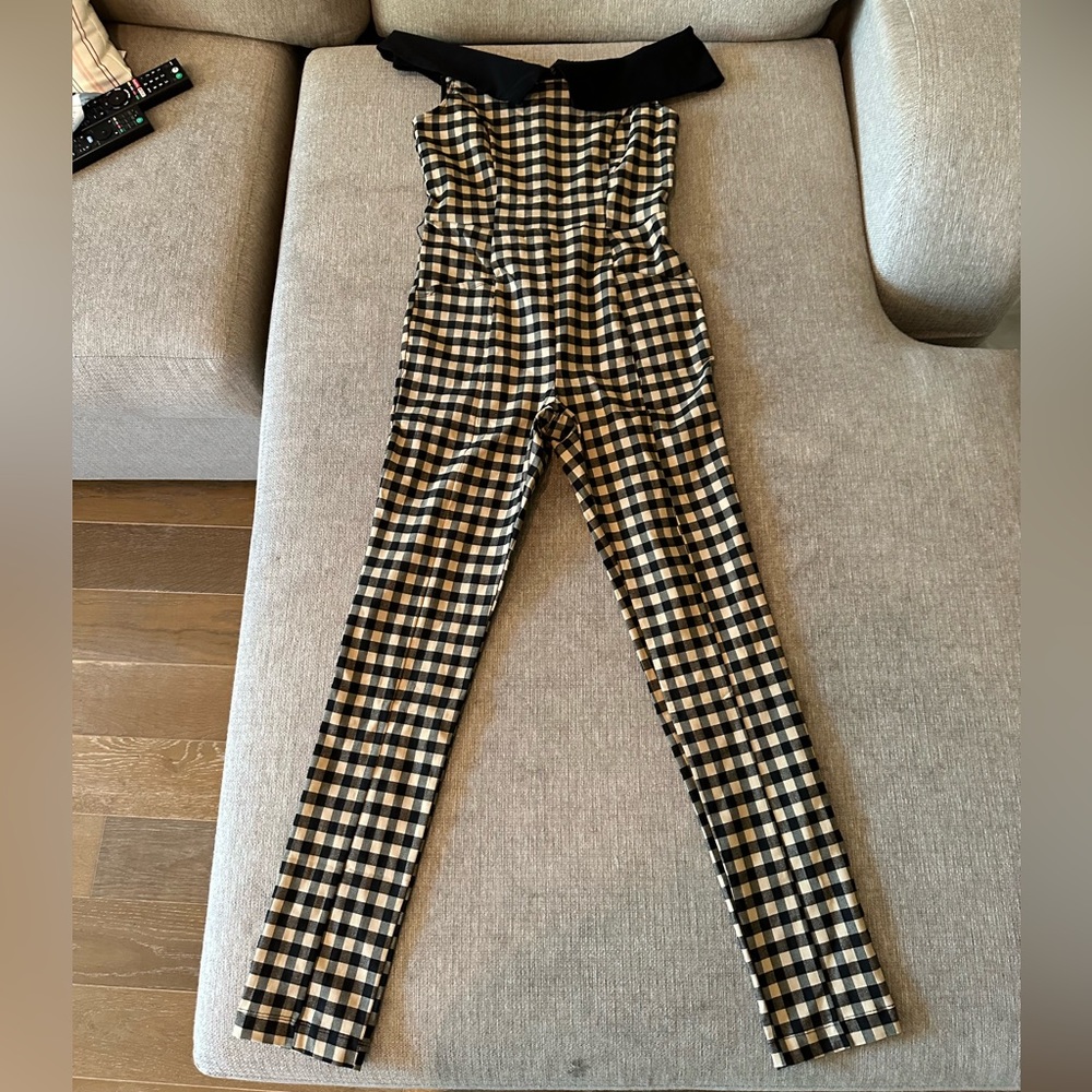 Unique Vintage Checkered Jumpsuit